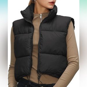 Cropped Puffer Vest